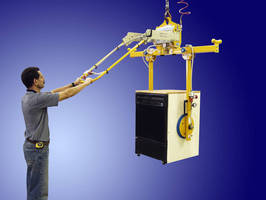 Below-the-Hook Vacuum Lifter has side grip suction pads.