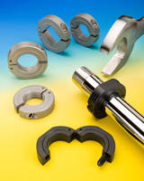 Hinged Shaft Collars are offered with wrench flats.