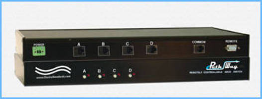 A/B/C/D Switch has serial remote control port.