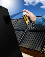 Solar Collector Coating absorbs and retains heat energy.