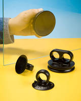 Hand Vacuum Suction Cups eliminates danger of handling edges.
