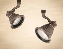 Track Lighting Fixtures feature antique bronze finish.