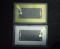 RFID Inlay operates in 125 KHz or 13.56 MHz frequency band.