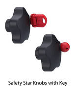 Star Knobs are offered with keys.