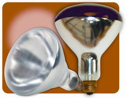 Shatter-Resistant Heat Lamps feature locking-base design.