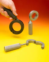 Hinged Shaft Collars have swing-away clamp handle.