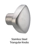 Triangular Knobs are available in metric and inch sizes.