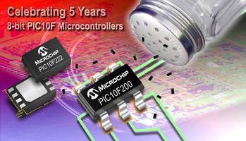 Microchip Technology Celebrates 5-Year Anniversary of PIC10F 8-bit Microcontrollers (MCUs)