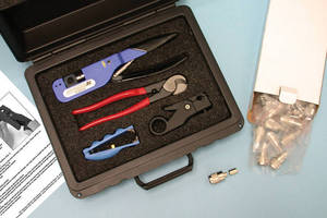 Kit simplifies installation of connectors and cables.