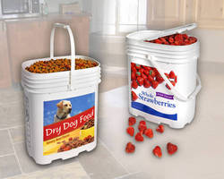 Rectangular Plastic Containers 4.25 gal capacity.