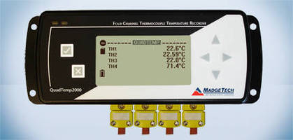 Thermocouple Data Logger features integrated LCD display.