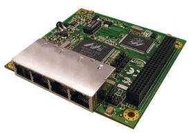 Gigabit Ethernet Switch Card is available in PCI-104 format.