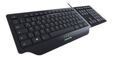 Multimedia Keyboard features spill-resistant design.