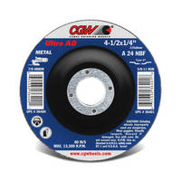 Aluminum Oxide Depressed Wheels aid in stock removal.