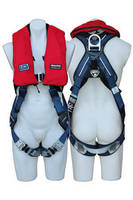 Safety Harness features built-in personal flotation device.