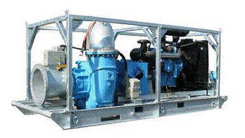HIgh Flow Centrifugal Pump delivers rates up to 28,000 gpm.