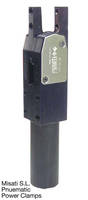 Pneumatic Power Clamps are available in metric sizes.