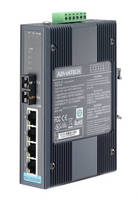 PoE Switch integrates single-mode fiber connectivity.