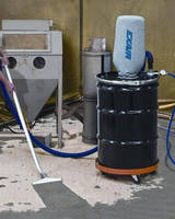 Industrial Dry Vacuum Cleaner vacuums abrasive materials.