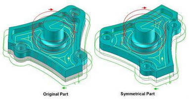 CAM Software simplifies symmetrical part machining.