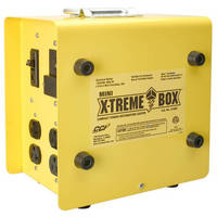 Portable Power Distribution Box offers 125 V of power.