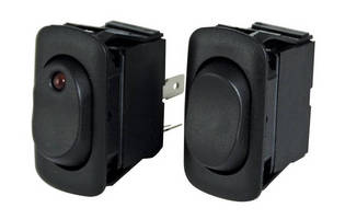 Single- and Double-Pole Rocker Switches are water and dust resistant.
