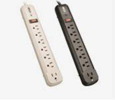 Surge Suppressors come with right-angle outlets.