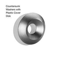 Countersunk Washers feature plastic cover disk.