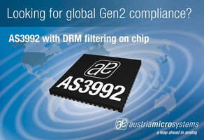 austriamicrosystems' AS3992 UHF RFID Reader IC Featured in Thinkify's New Gen 2 TR-200 RFID Reader/Writer