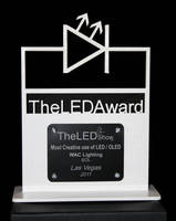 WAC Lighting Receives the 2011 LED Award for Sol Organic LED Chandelier at theLEDShow