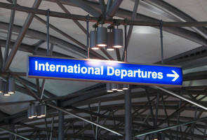 Vista System Illuminated Suspended Signs Were Recently Installed at GMR Hyderabad International Airport in Hyderabad, India