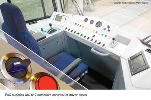 EAO Offers Specialized HMI Systems Controls for Rail Cockpits and Driver's Desks