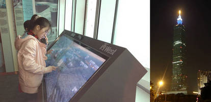 Ultra Large Projected Capacitive Touch Sensors from Zytronic Designed into Tourist Information System for Famous Taipei Landmark