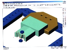 CAD/CAM Software creates tool path from models.