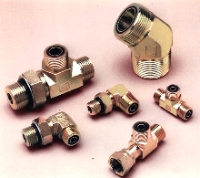 Fittings eliminate leaks in hydraulic systems.