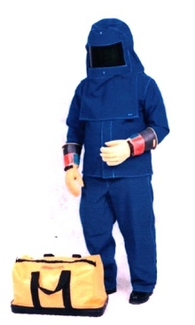 PPE Suit Kit provides 2nd degree burn protection.