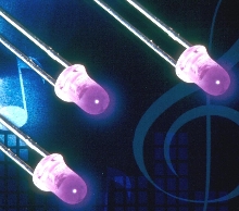 Purple LEDs offer luminous intensity of 1800 mcds.