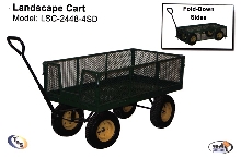 Landscape Carts have fold-down sides.