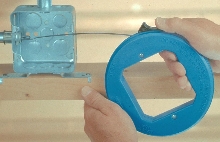 Fish Tape has non-curling design for easy wire pulling.