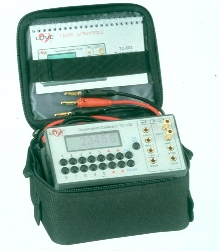 Precision Calibrator has voltage output from -15 to 75 mV.