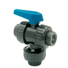 Ball Valves are made of polypropylene.