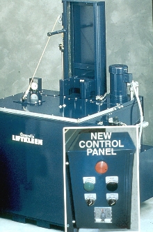 Parts Cleaner includes pneumatic, air-logic system.