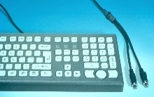 NEMA 4 Keyboard fits into 1U rack-mount drawers.