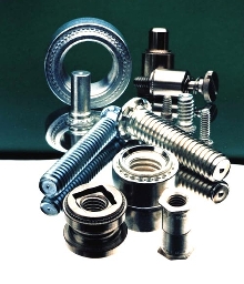 Fasteners eliminate need for nuts and bolts.