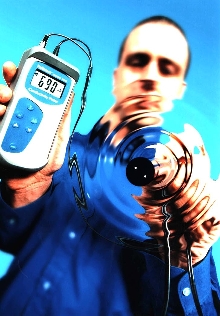 Conductivity Meter measures over wide range.