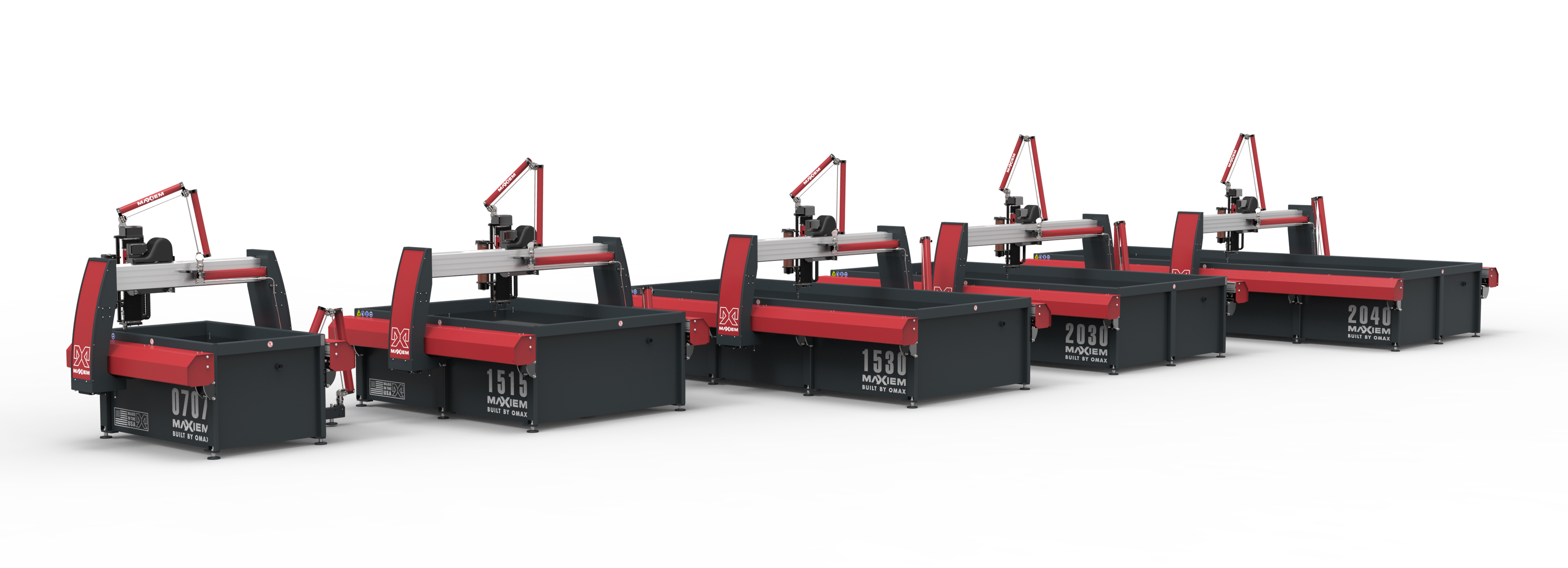 MAXIEM waterjet cutting machines from OMAX can be upgraded from standard equipment as needs change.