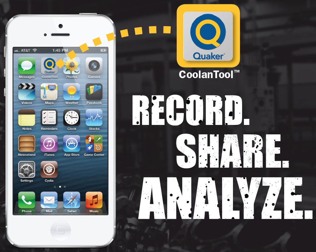 Quaker Chemical's CoolanTool app tracks and analyzes metalworking fluid usage.