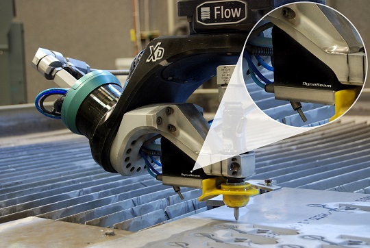 The DynaBeam Laser Height Sensing System uses non-contact measurement to reduce manual cutting adjustments.