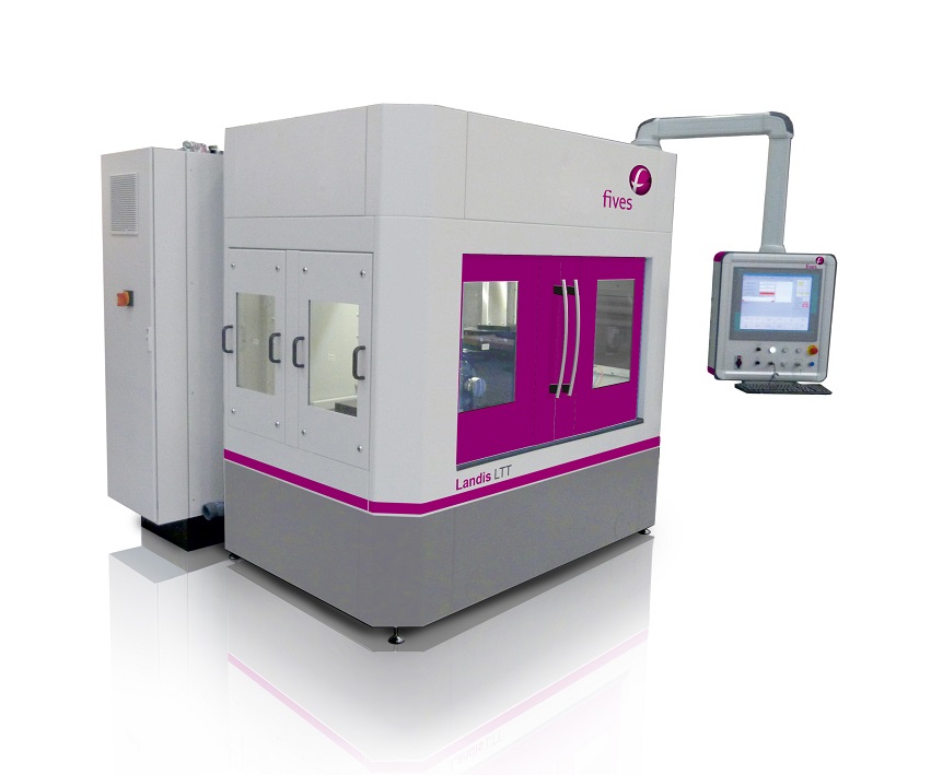 The LTT shaft-type parts grinder uses machine design features developed for extremely accurate lens grinding.