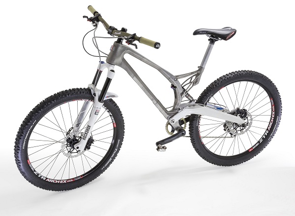 Renishaw and Empire Cycles achieved significant weight savings by redesigning this mountain bike for additive manufacturing production.